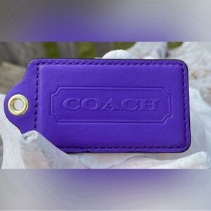 Coach Purple Hang Tag